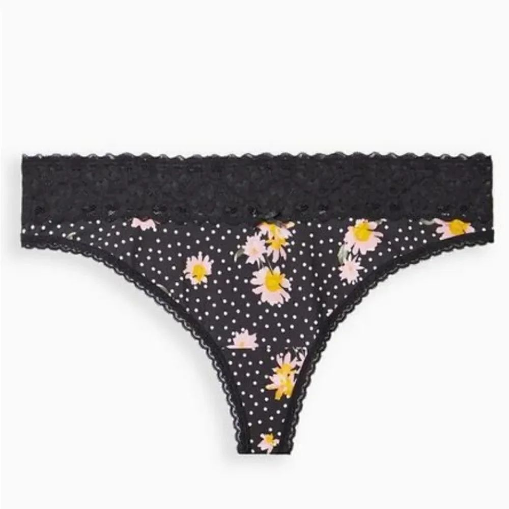 Torrid Cotton Mid-Rise Thong Panty